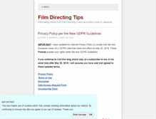 Tablet Screenshot of filmdirectingtips.com